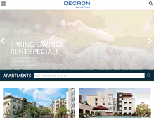 Tablet Screenshot of decron.com